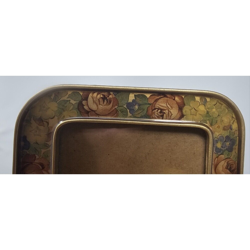 Vintage The Bucklers Inc 5th Ave NY Enamel Picture Photo Frame Swivel Back Heavy - Picture 13 of 16